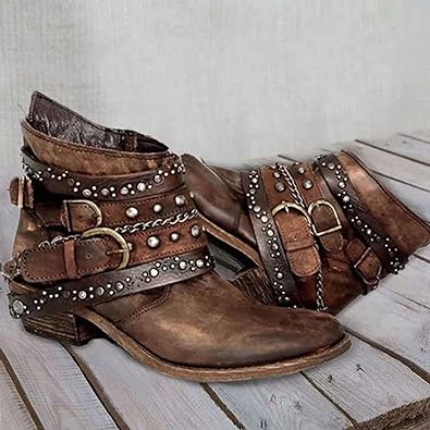 Uma - Støvler i læder med vintage-look